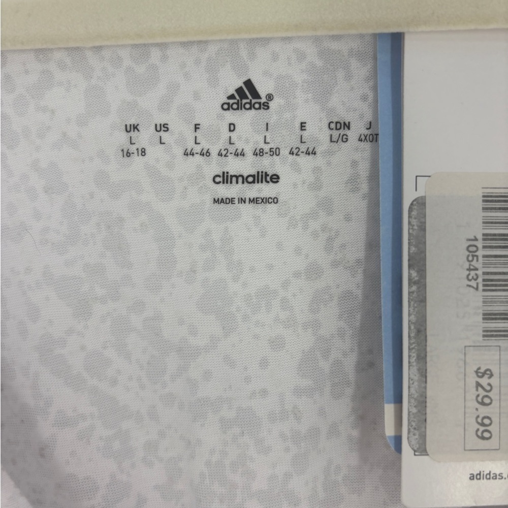 adidas White Miami Heat V-Neck Tee - Picture 3 of 8